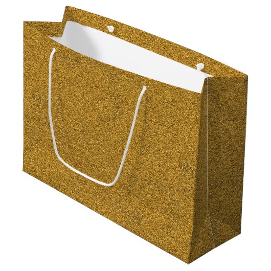Un sac en papier marron avec des poignées blanches (Devant Angle)