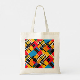 un sac fourre-tout dans un motif d'abstraction