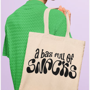 Un sac plein de snacks Amusant Cool moderne