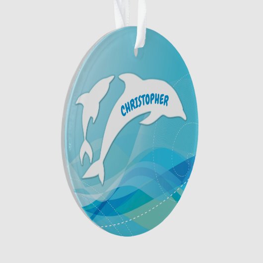 Un saut de dauphin dans l'océan Personnalisé (devant)