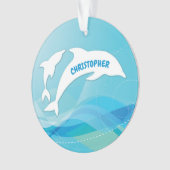 Un saut de dauphin dans l'océan Personnalisé (devant)