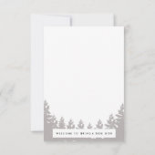 Un sauvage rustique | Invitation de fête d'anniver (Dos)