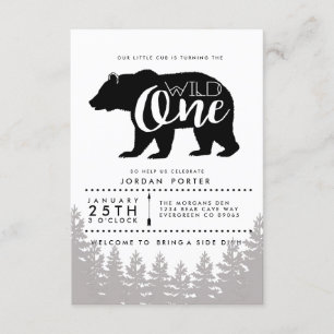 Un sauvage rustique Invitation de fête d'anniver