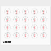 Un sauvage | Stickers Floral Teepee d'anniversaire (Feuille)
