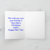 Un Sauveur est né Carte de voeux de Noël (Intérieur)