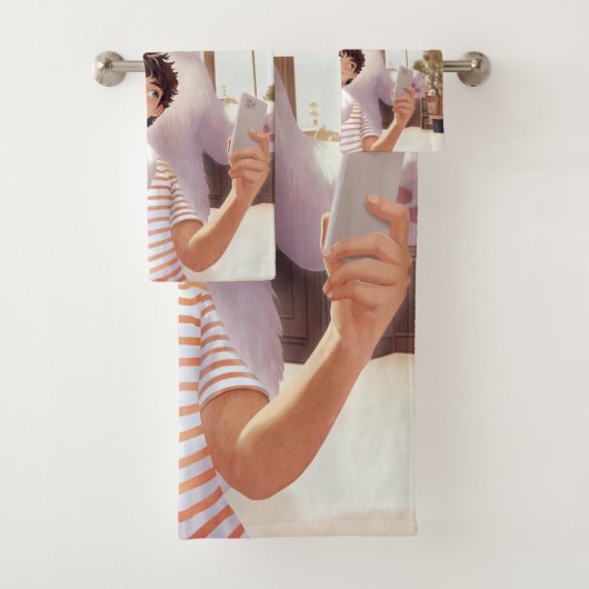 Un selfie avec le géant du fluffy (En situation)