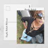 Un selfie de Daysha Nichole, carte postale (Devant / Derrière)