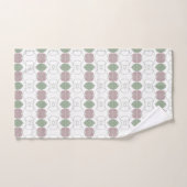 Un Serviette Dans Un Rose Floral Foncé Et Vert (Serviette à main)