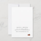 Un seul invité adulte | Carte RSVP de mariage Citr (Dos)