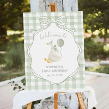 Un Silly Goose Arc Vert Premier Anniversaire de Na