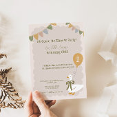 Un Silly Goose Pastel Invitation Anniversaire