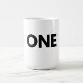 UN simple mug de typographie (Centre)