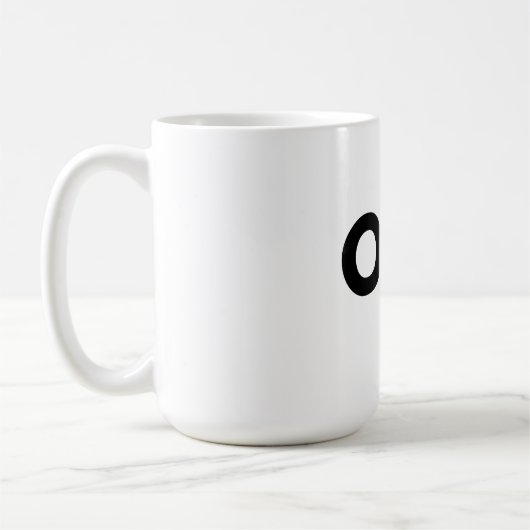 UN simple mug de typographie (Gauche)