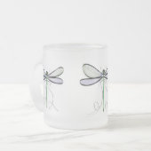 UN SIMPLE MUG GIVRÉ À LIBELLULE (Devant gauche)