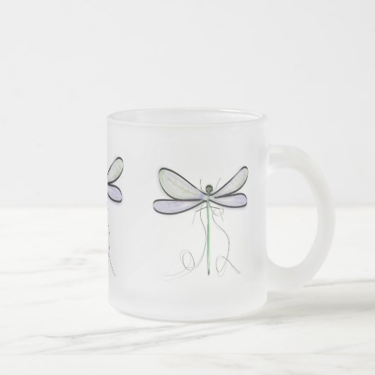 UN SIMPLE MUG GIVRÉ À LIBELLULE (Droit)