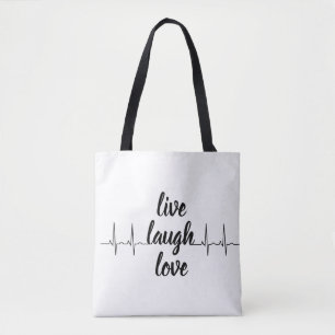 Un simple sac blanc avec motivation