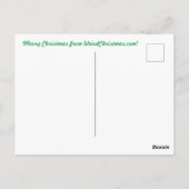 Un singe peint une carte de Noël pour chien (Dos)