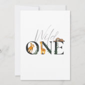 Un singe sauvage, Giraffe, Invitation de la jungle (Dos)