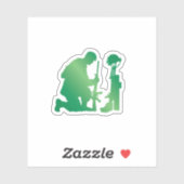 Un Soldat Priant Sur Un Sticker Cross Battlefield (Feuille)