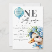 Un sot Goose Boy 1er Invitation anniversaire (Devant)