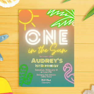 Un sous le soleil - Invitation pour le 1er anniver