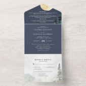 Un Sous les étoiles | Invitation de mariage tout en u (À l'intérieur)