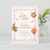 Un Spritz Older Invitation d'anniversaire dessinée (Debout devant)