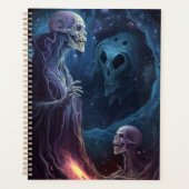 Un squelette mort crée l'art de l'horreur (Devant)