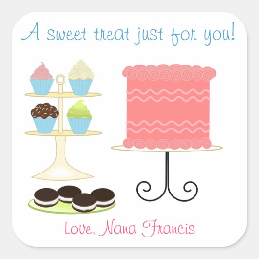 Un Sticker À Cuisson Sucré (Devant)