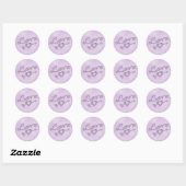 Un Sticker Coeur De Mariage De Plage (Violet) (Feuille)