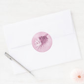 Un Sticker De Coquillage De Mariage De Plage (Rose (Enveloppe)