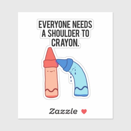 Un Sticker En Vinyle Pun Artiste Artiste De Crayon (Feuille)