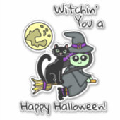 Un Sticker Halloween heureux (Devant)