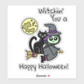 Un Sticker Halloween heureux (Feuille)