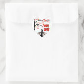 Un Stickers Coeur Amour (Sac)