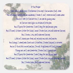 Un Stickers De Prière Minuscule