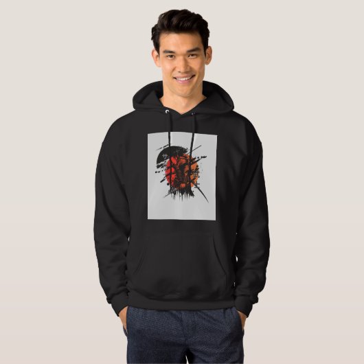 Un sweat à capuche premium avec un design esthétiq (Devant entier)