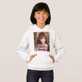 Un sweatshirt avec une image de fille mignonne. (Devant entier)