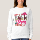 Un sweatshirt de Noël holly dolly (Devant)