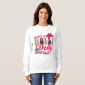 Un sweatshirt de Noël holly dolly (Devant entier)