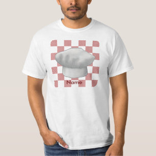 Un t-shirt à chapeau de chef à carreaux