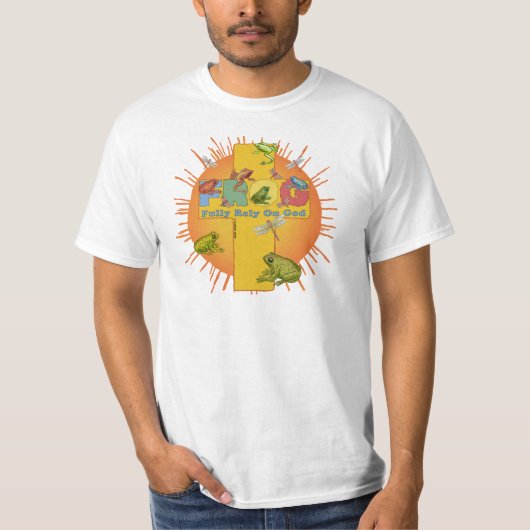 Un t-shirt A FROG Croix chrétienne (Devant)