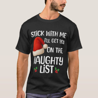 Un T-Shirt à la liste des vilains de Noël drôle