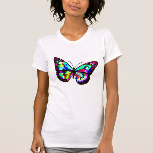 Un T-shirt à papillon nature mignonne pour les fem