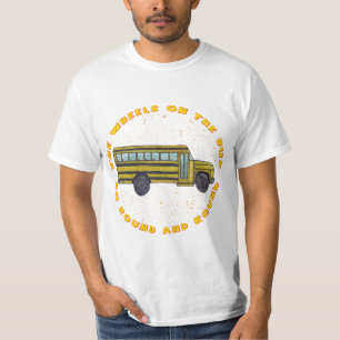 Un t-shirt A School Bus Wheels