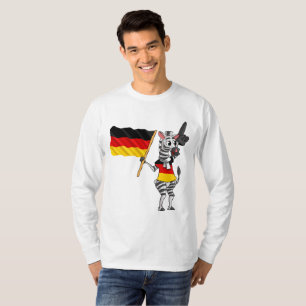 Un T-Shirt Allemand Zèbre