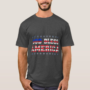 Un t-shirt avec le texte "Dieu bénisse l'Amérique"