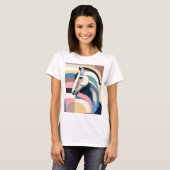 Un t-shirt avec une impression de cheval dans un s (Devant entier)