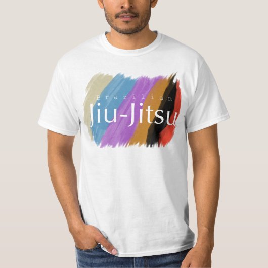 Un t-shirt couleur ceinture Jiu Jitsu (Devant)