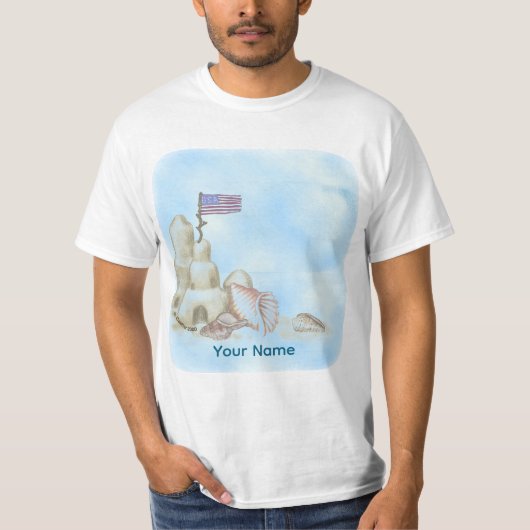 Un T-shirt de château de sable (Devant)